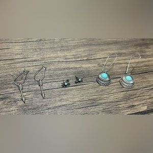 3 Pairs of Earrings